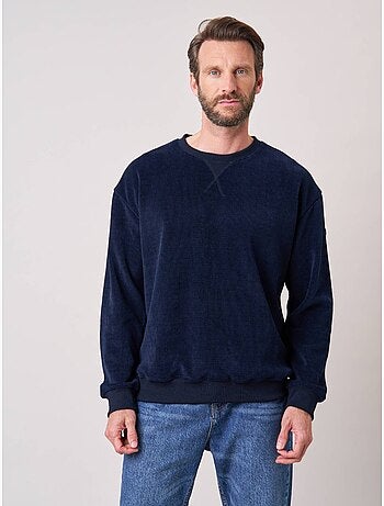 Sweat loose homme en velours côtelé 'deeluxe'