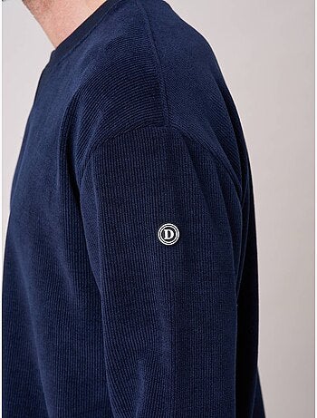 Sweat loose homme en velours côtelé 'deeluxe'