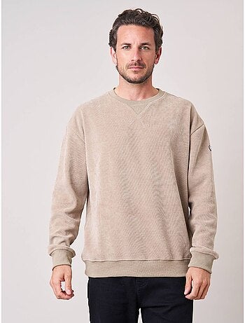 Sweat loose homme en velours côtelé 'deeluxe'