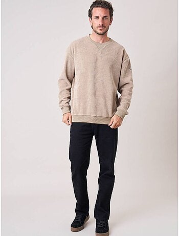 Sweat loose homme en velours côtelé 'deeluxe'