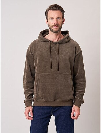 Sweat loose homme en velours côtelé 'deeluxe'