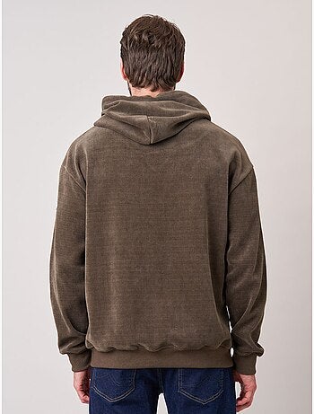 Sweat loose homme en velours côtelé 'deeluxe'