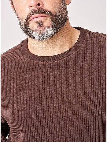 Sweat loose homme en velours côtelé 'deeluxe'