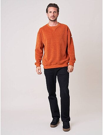 Sweat loose homme en velours côtelé 'deeluxe'