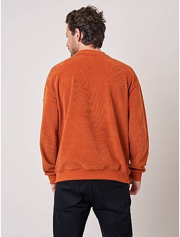 Sweat loose homme en velours côtelé 'deeluxe'