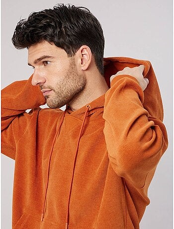 Sweat loose homme en velours côtelé 'deeluxe'