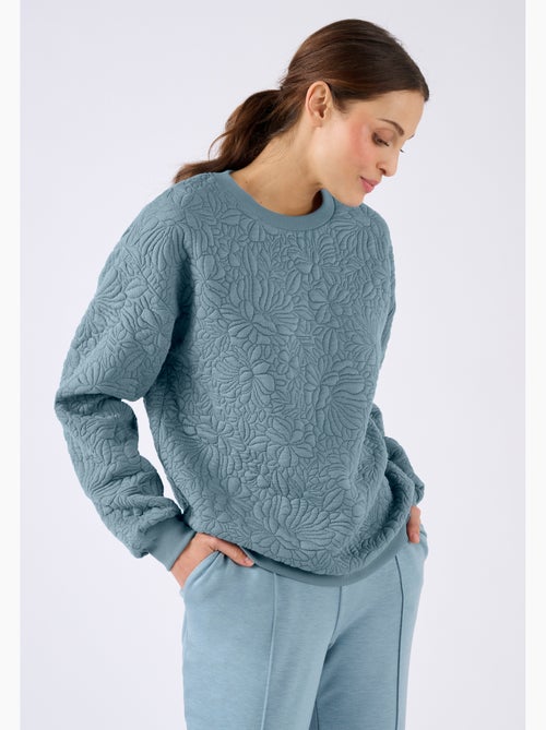 Sweat maille jacquard - Happy D. by Damart - Kiabi Sweat maille jacquard - Happy D. by Damart - Kiabi