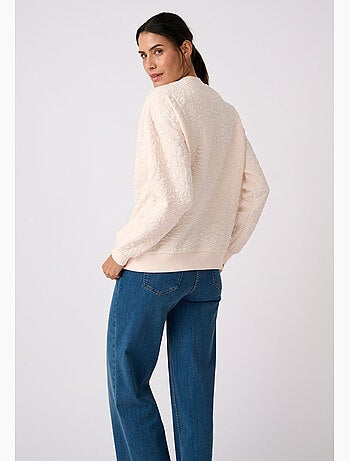Sweat maille jacquard - happy d. By damart