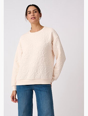 Sweat maille jacquard - happy d. By damart