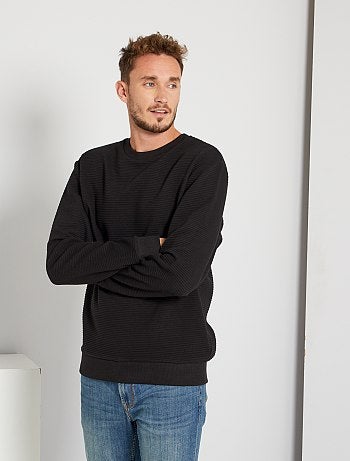 Sweat maille nervurée éco-conçu +1m90