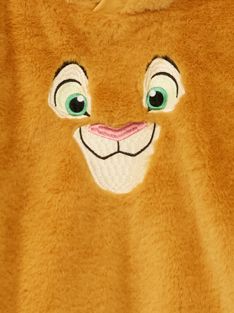 Sweat maille peluche 'Le Roi Lion' Jaune - Kiabi