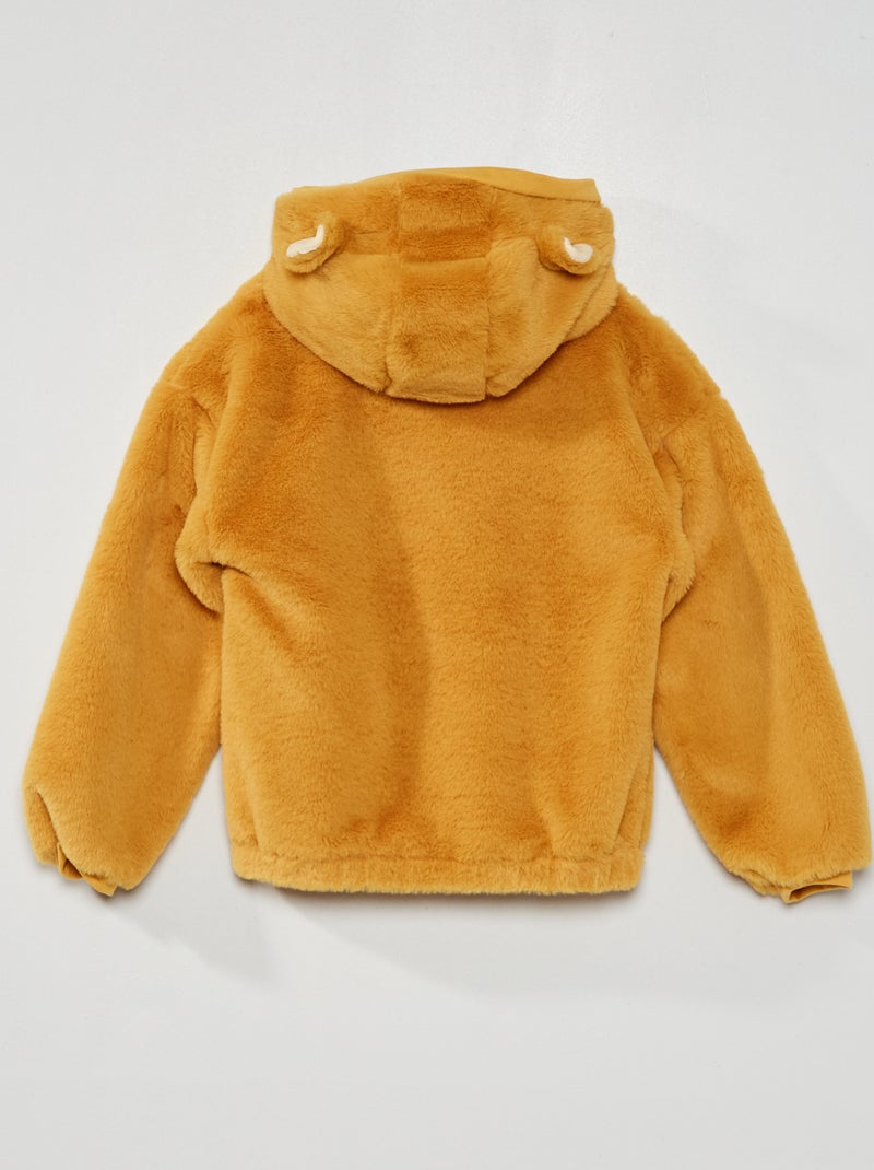 Sweat maille peluche 'Le Roi Lion' Jaune - Kiabi