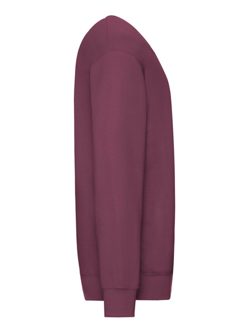 Sweat manches cousues - fruit of the loom Bordeaux - Kiabi