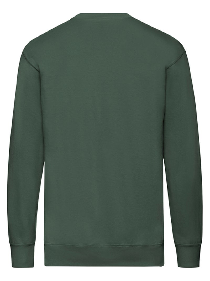 Sweat manches cousues - fruit of the loom Vert bouteille - Kiabi