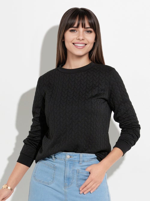 Sweat manches longues motif origami - Afibel - Kiabi