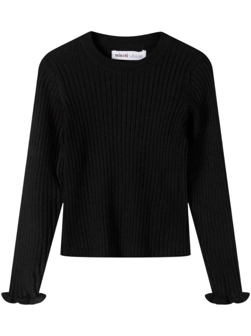Sweat manches longues motif/style uni - minoti Noir - Kiabi