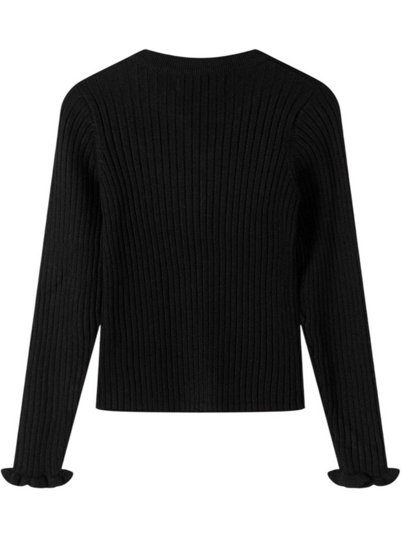 Sweat manches longues motif/style uni - minoti Noir - Kiabi