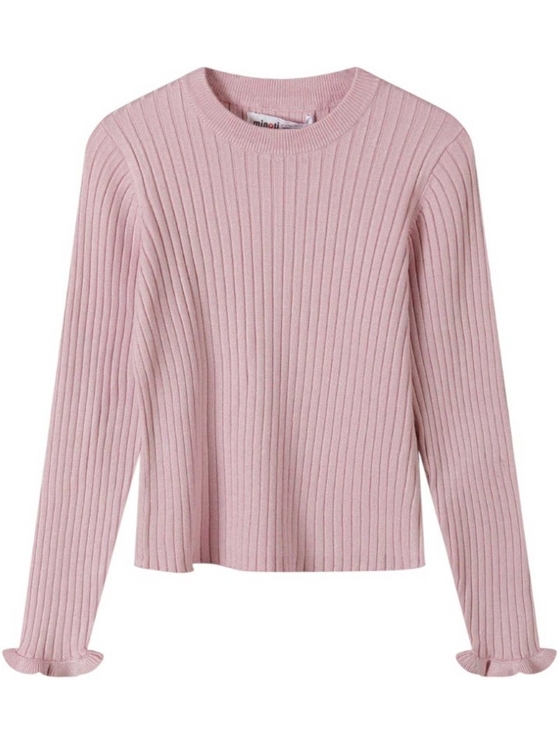 Sweat manches longues motif/style uni - minoti Rose - Kiabi