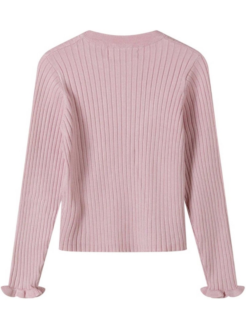 Sweat manches longues motif/style uni - minoti Rose - Kiabi