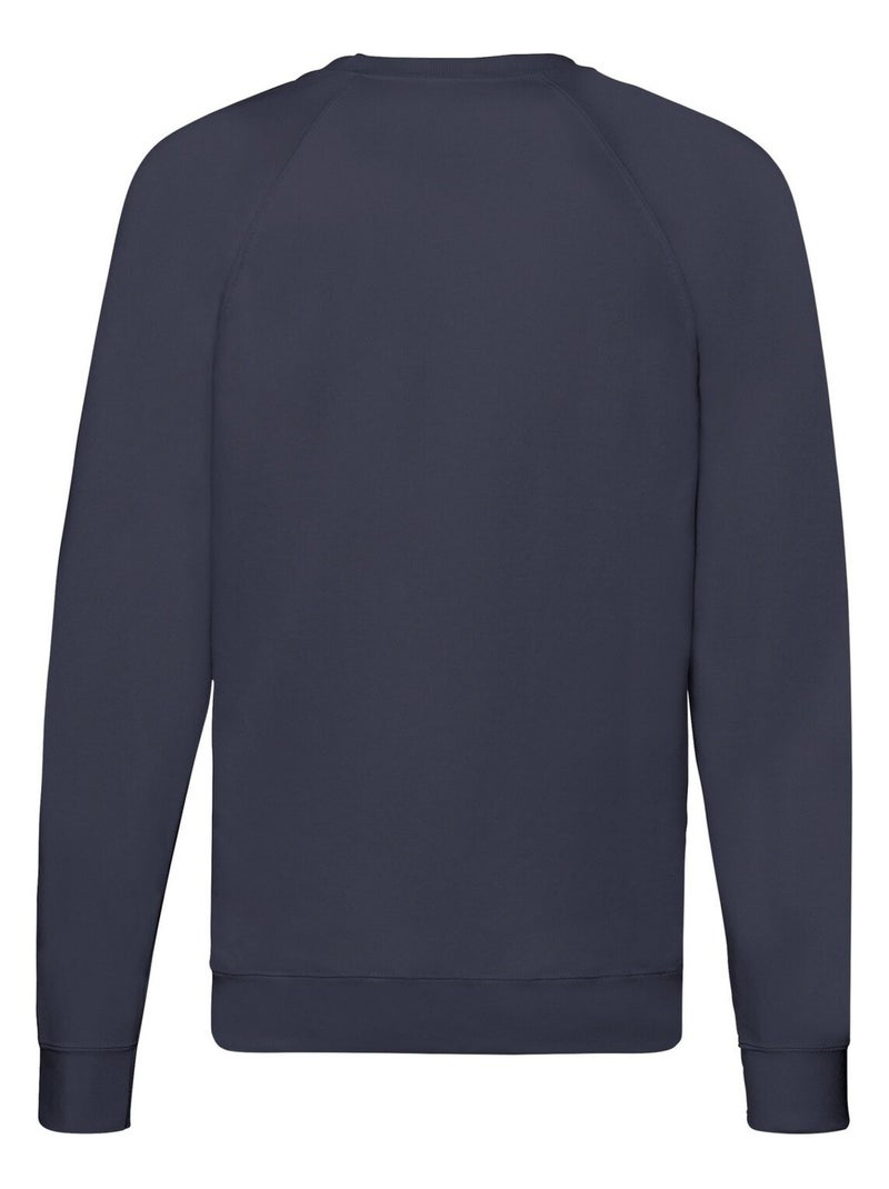 Sweat manches raglan - fruit of the loom Bleu nuit - Kiabi