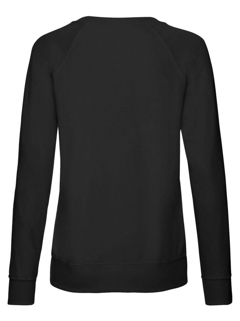 Sweat manches raglan - fruit of the loom Noir - Kiabi
