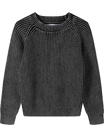 Sweat manches raglan motif/style délavé à l´acide - minoti