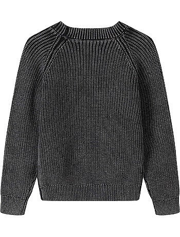 Sweat manches raglan motif/style délavé à l´acide - minoti