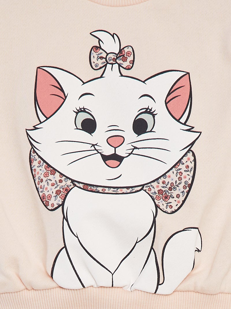 Sweat 'Marie' 'Disney' avec volants sur les manches ROSE - Kiabi