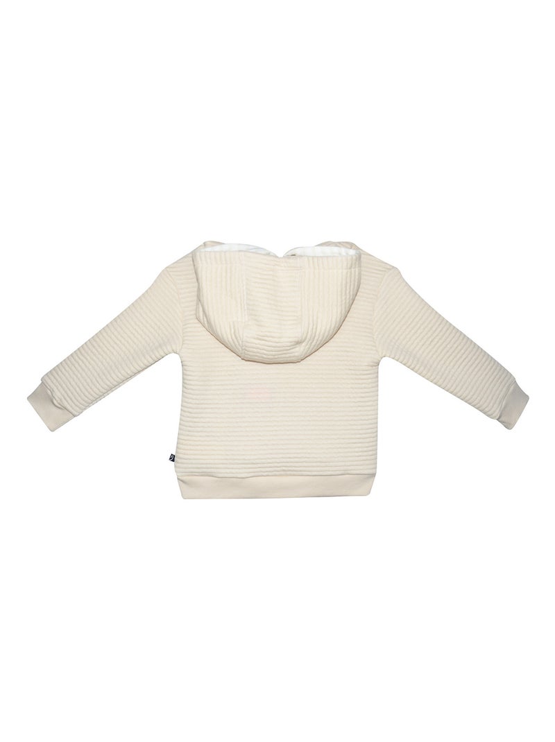 SWEAT MARLON MOLLETON ENFANT Beige - Kiabi