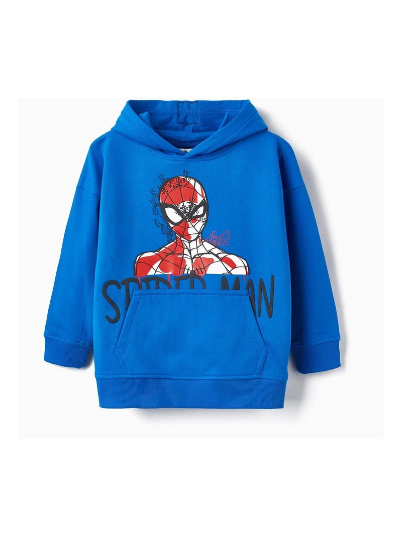 Sweat Marvel à manches longues bleue pour garçon MARVEL SPIDERMAN Bleu - Kiabi