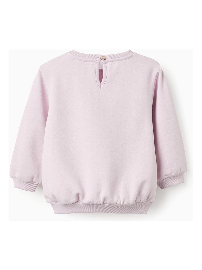 Sweat matelassé, à motifs NEW YORK Mauve - Kiabi