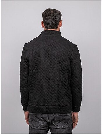 Sweat matelassé col montant zippé woribou