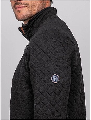 Sweat matelassé col montant zippé woribou