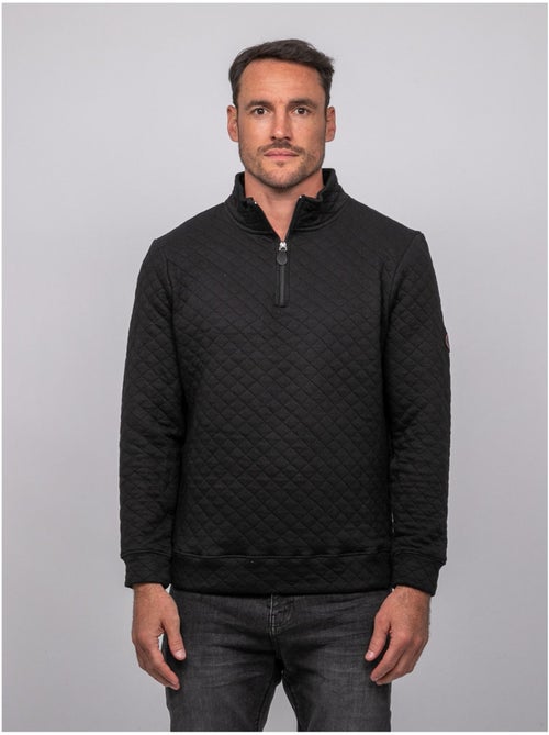 Sweat matelassé col montant zippé woribou - Kiabi