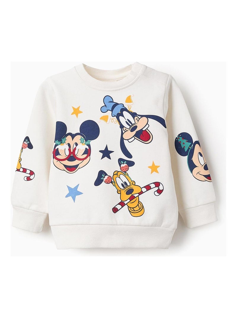 Sweat matelassé, imprimé Disney MICKEY Beige clair - Kiabi