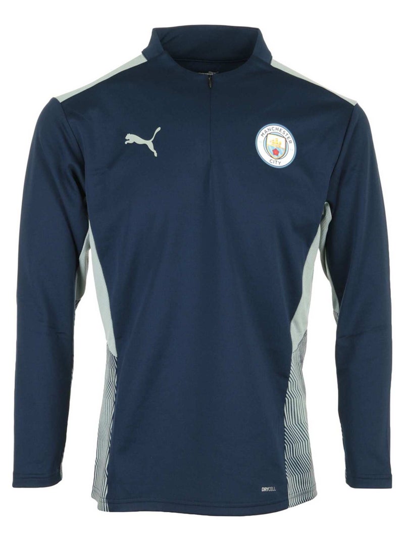 Sweat Mcfc Training 1/4 Zip Bleu marine - Kiabi