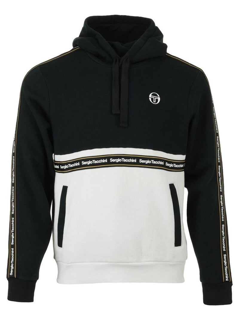 Sweat Meridiano Hoodie Noir Blanc - Kiabi