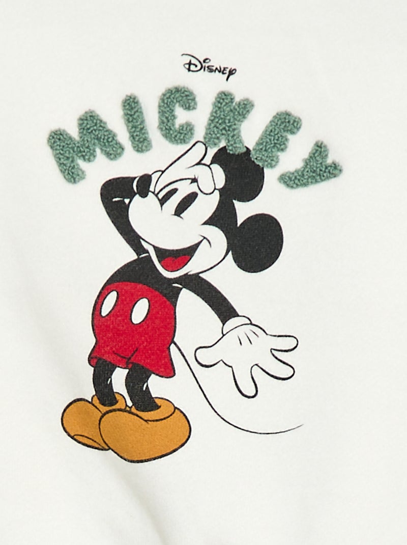 Sweat 'Mickey' 'Disney' à col rond Vert - Kiabi