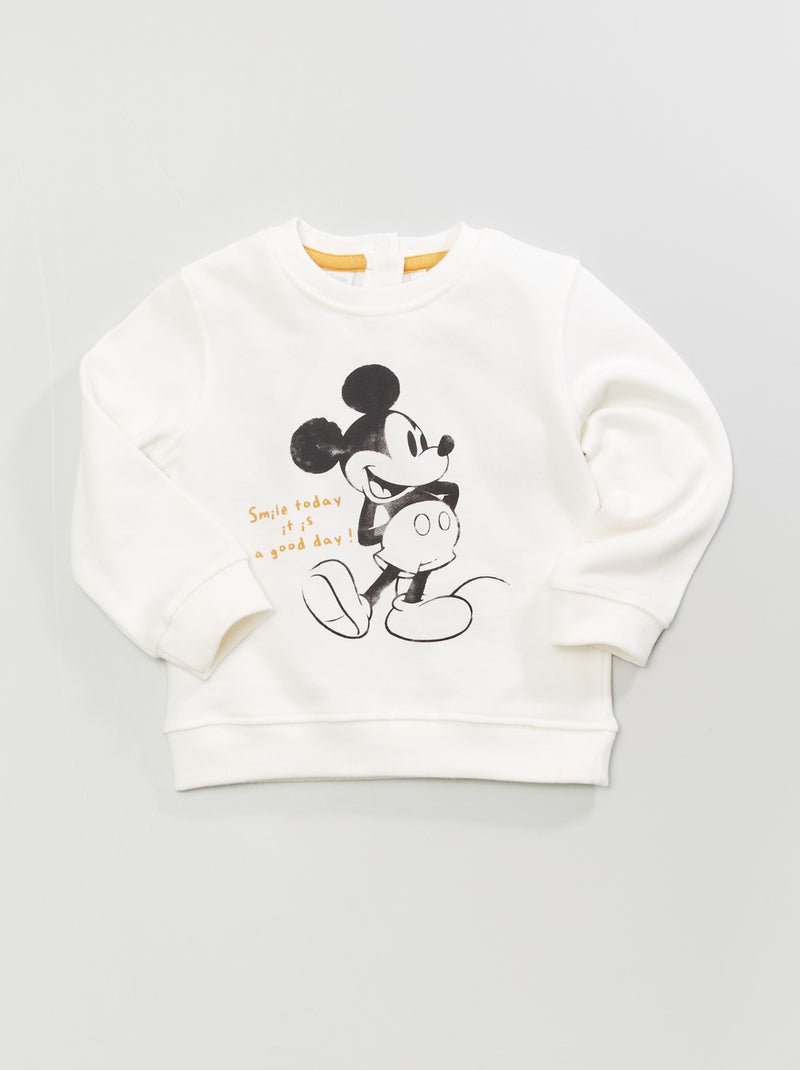 Sweat 'Mickey' 'Disney' Blanc - Kiabi