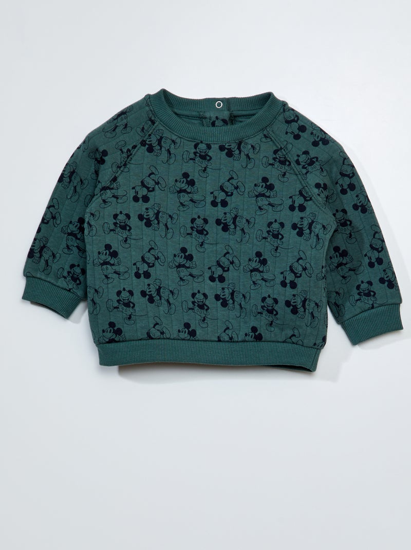 Sweat 'Mickey' 'Disney' Vert - Kiabi
