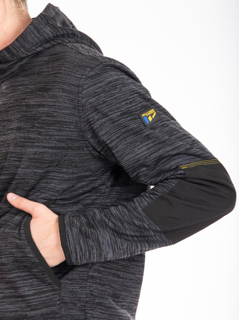 Sweat micro polaire renforcé ALDER 'Rica Lewis' Noir - Kiabi