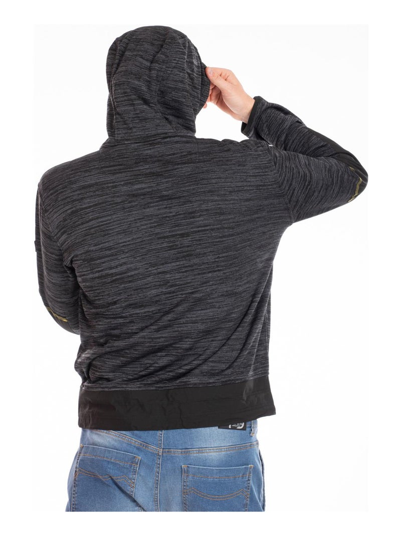 Sweat micro polaire renforcé ALDER 'Rica Lewis' Noir - Kiabi