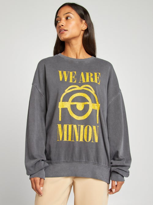 Sweat 'Minions' col rond - Kiabi