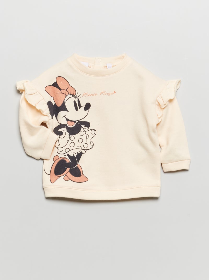 Sweat 'Minnie' de 'Disney' en molleton Crème minnie - Kiabi