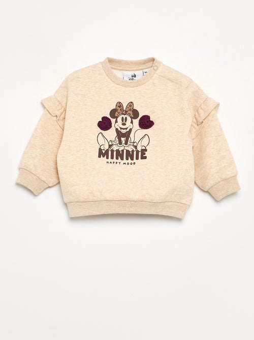 Sweat 'Minnie' 'Disney' avec volants aux épaules - Kiabi