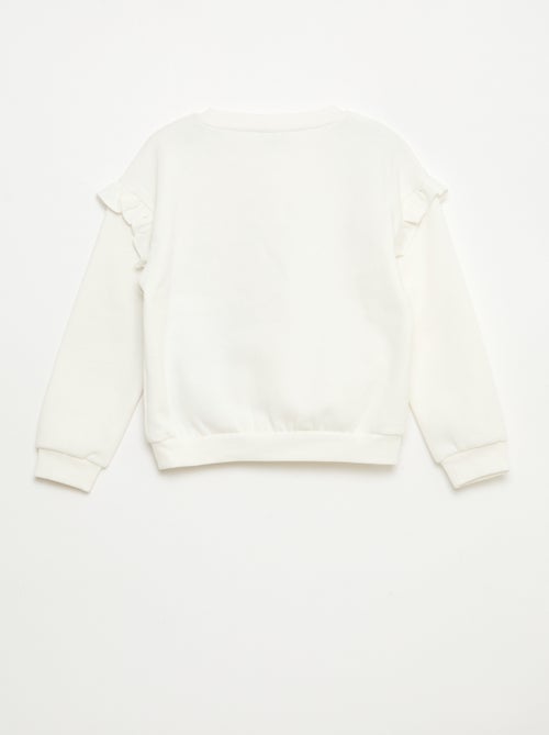 Sweat 'Minnie' 'Disney' avec volants aux manches - Kiabi