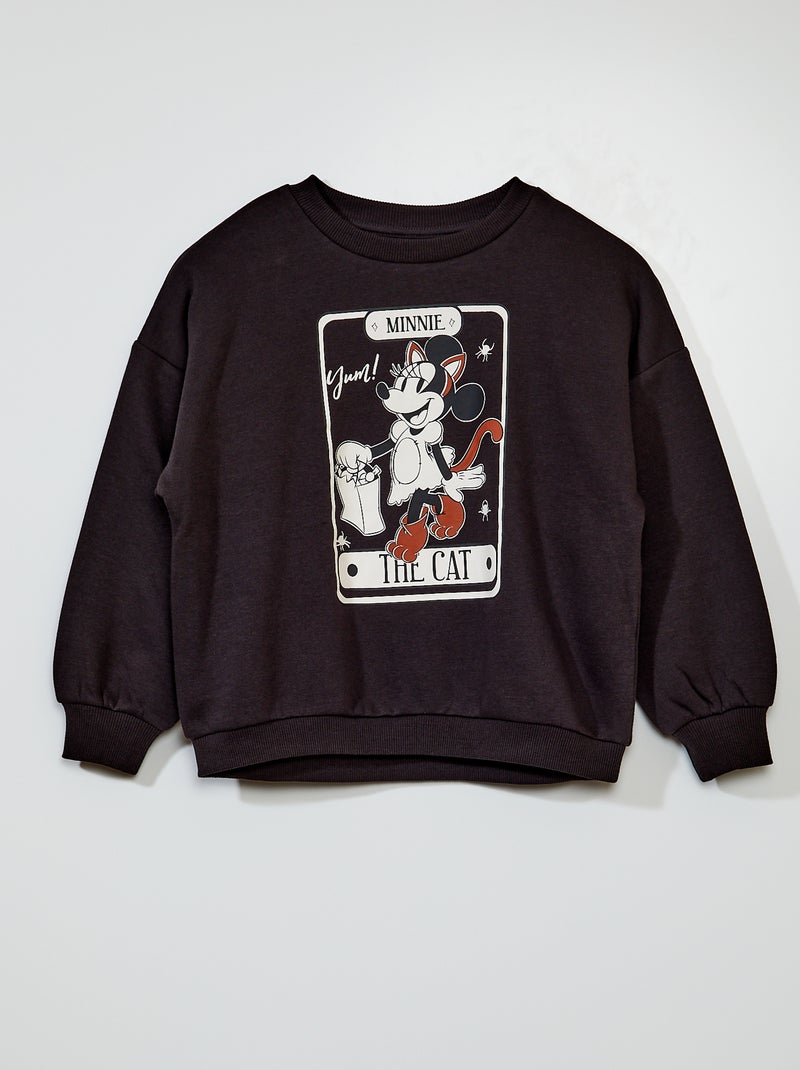 Sweat 'Minnie' en molleton - Halloween Gris - Kiabi