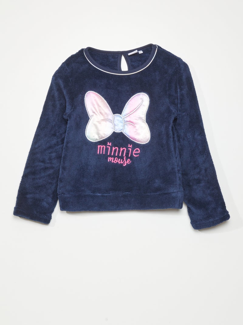 Sweat 'Minnie' en polaire Bleu - Kiabi