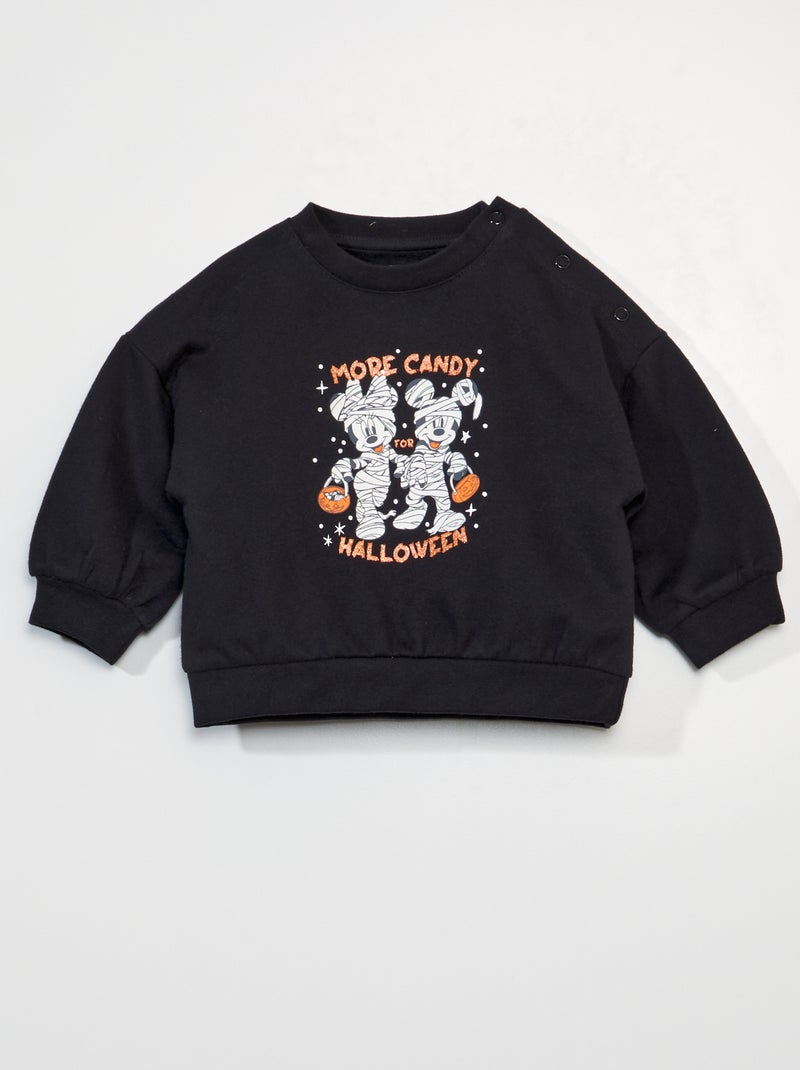 Sweat 'Minnie et Mickey Mouse' - Halloween Noir - Kiabi