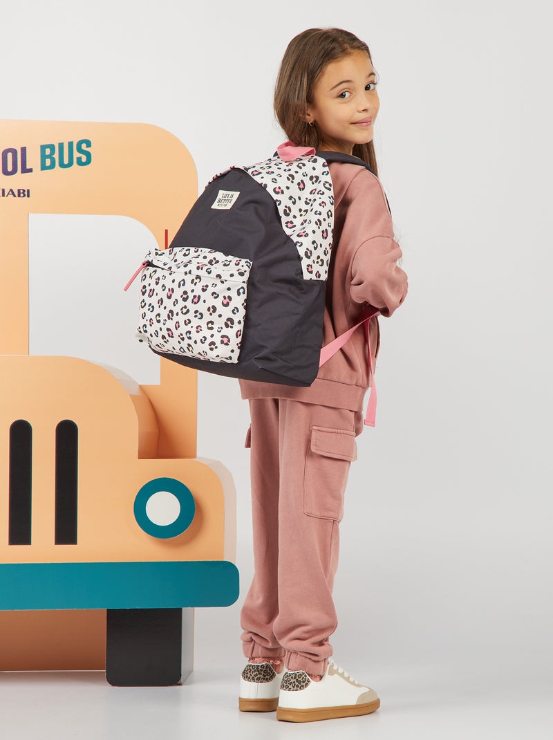 Sweat mixte à capuche ouverture zippée vieux rose - Kiabi